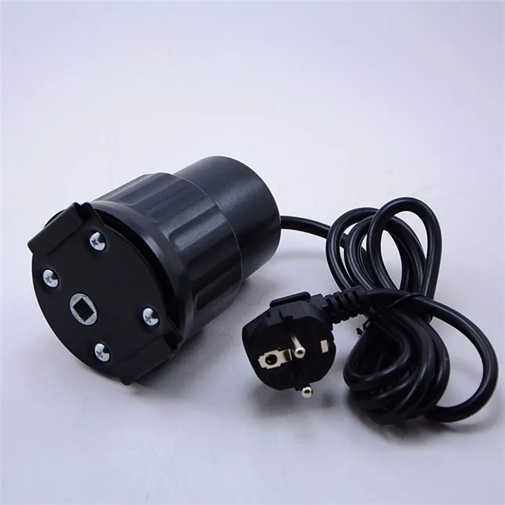 Zwarte AC BBQ-draaispitmotor