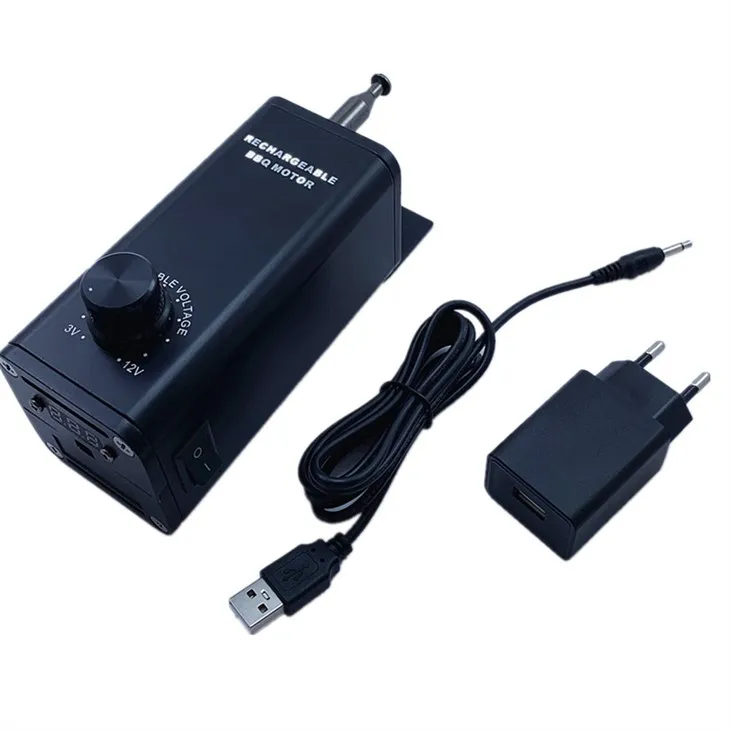 Oplaadbare Rotisserie Spit Motor Met Variabele Snelheid