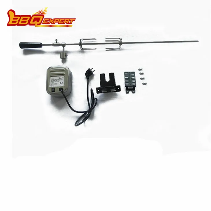 Universele roestvrijstalen draaispitset voor barbecue